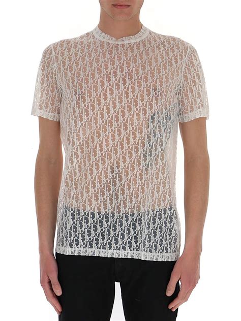 dior homme oblique sheer t-shirt|dior button placket.